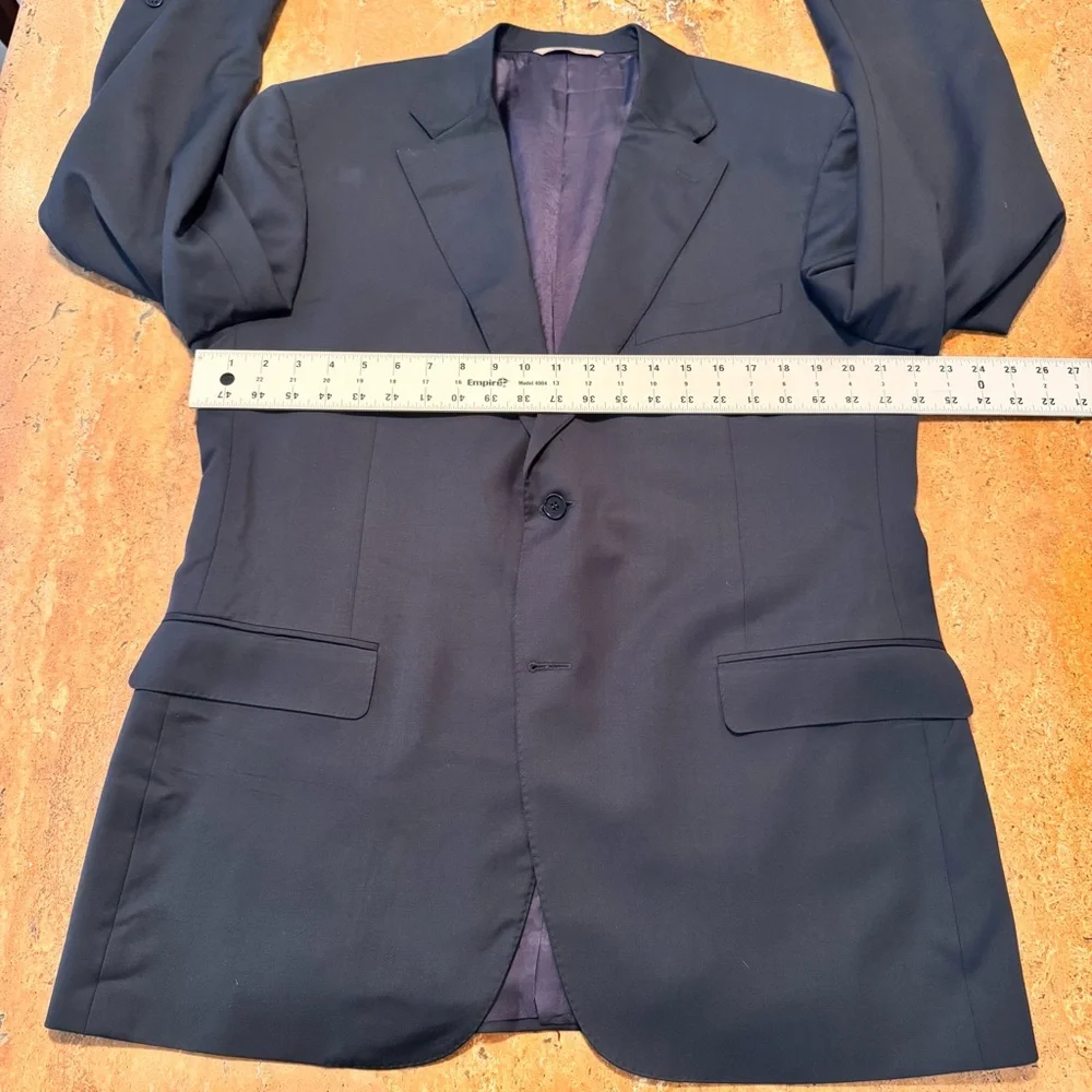 CANALI Mens Single Breasted 2 Button Wool Blue Blazer Suit Jacket Sz 58 EU/48 US